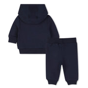 Rear view of the BOSS tracksuit.