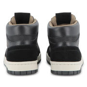 Back of the BOSS black trainers.