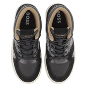 Top down view of the BOSS trainers.