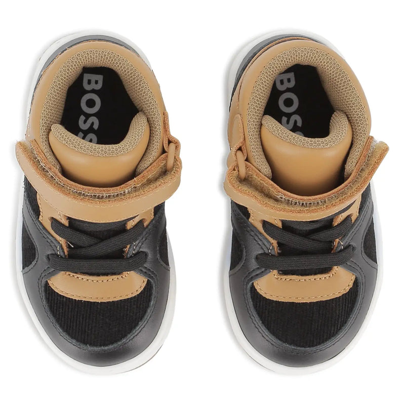 Top down view of the BOSS trainers.