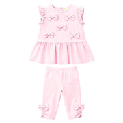 Caramelo baby girl's bow leggings set - 398239.