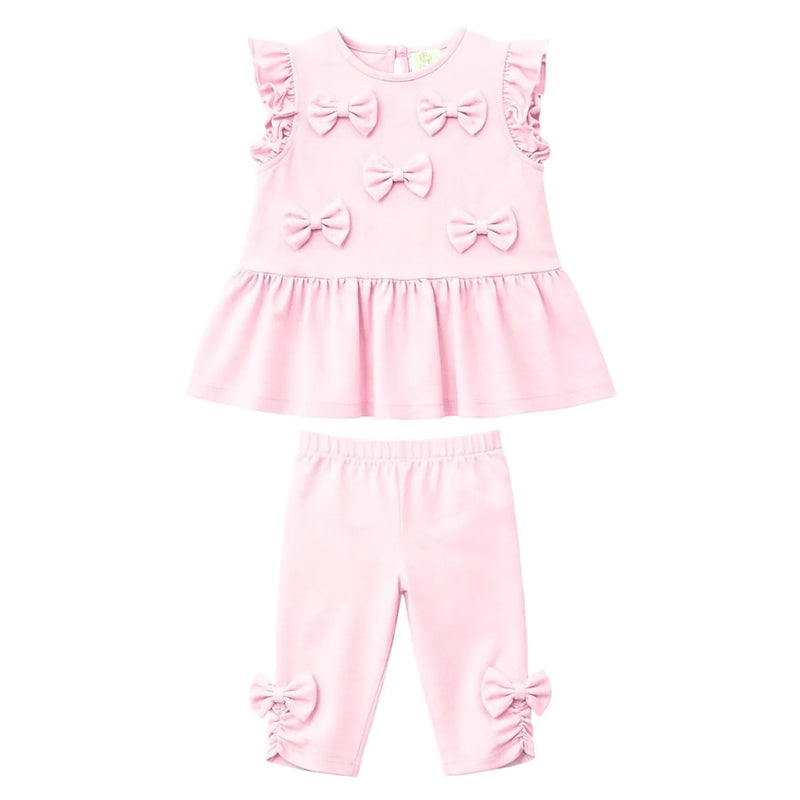 Caramelo baby girl's bow leggings set - 398239.