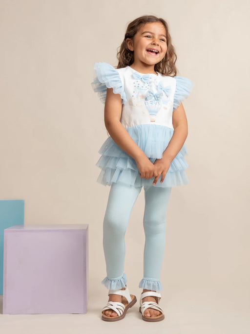 Caramelo blue fly away leggings set - 341471.