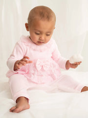 Closer look at the Caramelo lace leggings set.