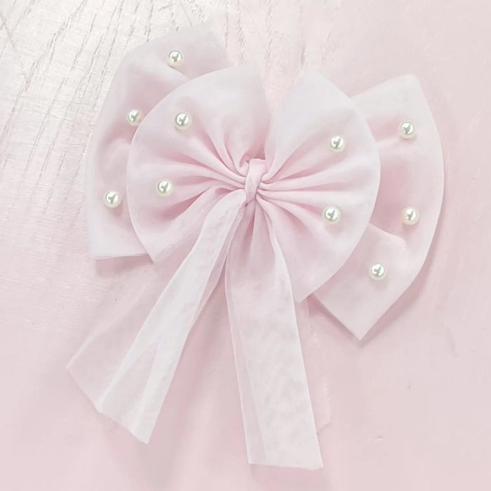 Caramelo pearl hair bow - 349757.