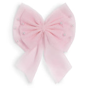 Caramelo pink pearl hair bow - 349757.