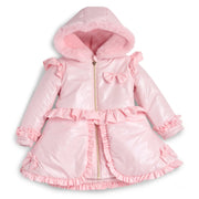 Caramelo pink peplum coat - 342385.