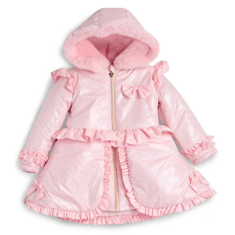 Caramelo pink peplum coat - 342385.