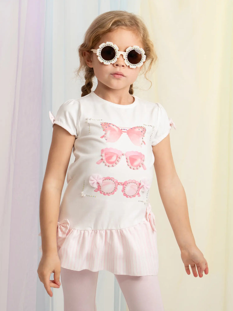 Closer view of the Caramelo sunglasses leggings set.