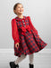 Caramelo girl's red tartan dress - 321188.