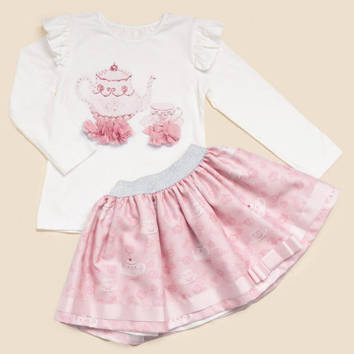Caramelo pink teapot skirt set - 0122113.