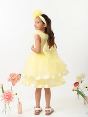 Back of the Caramelo yellow tulle dress.