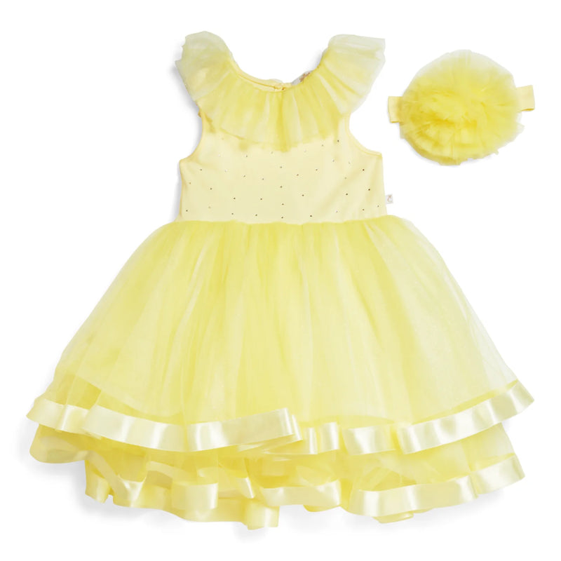 Caramelo Tulle Dress - Lemon