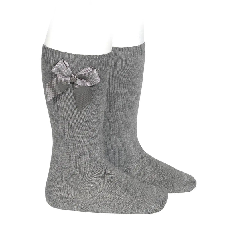 Condor grey bow socks - 24822.
