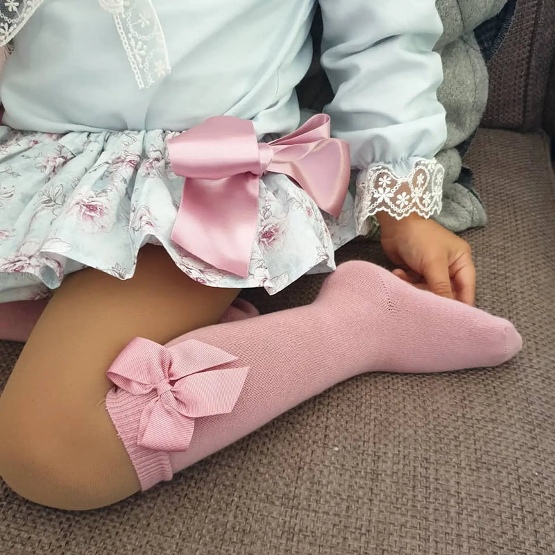 Condor Bow Socks - Pink