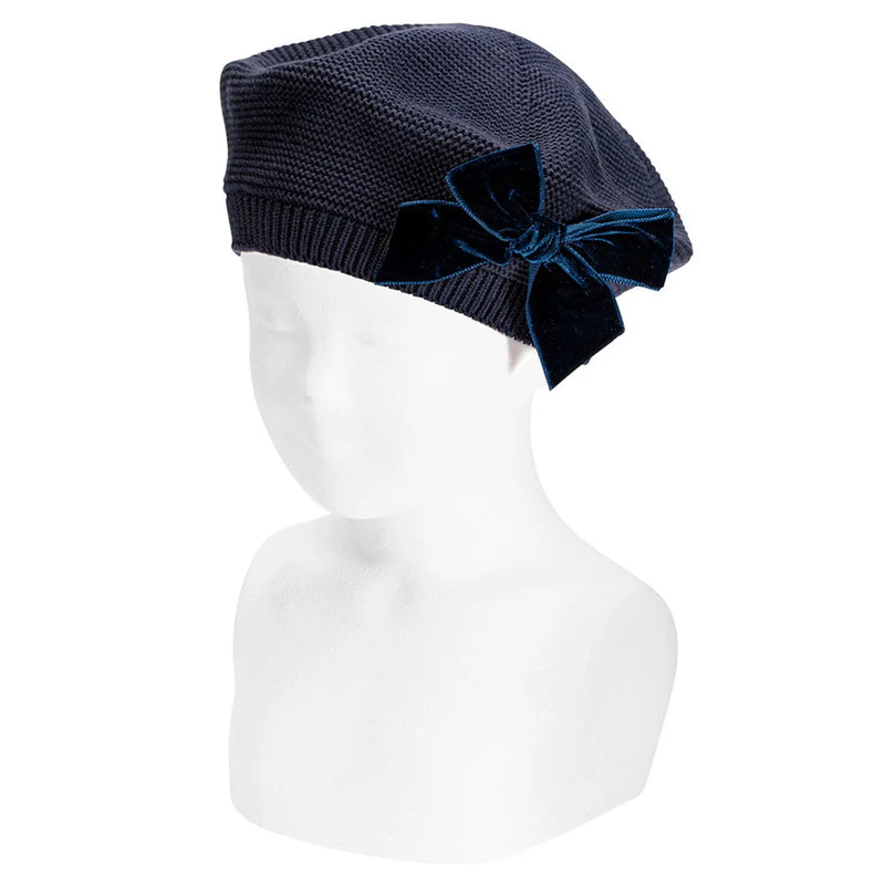 Condor navy knitted beret - 50100.