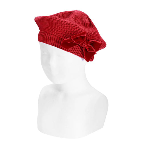 Condor red knitted beret - 50100.