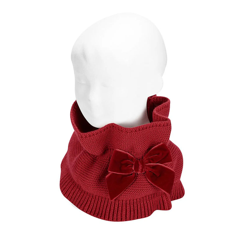 Condor red knitted neck warmer - 50429.