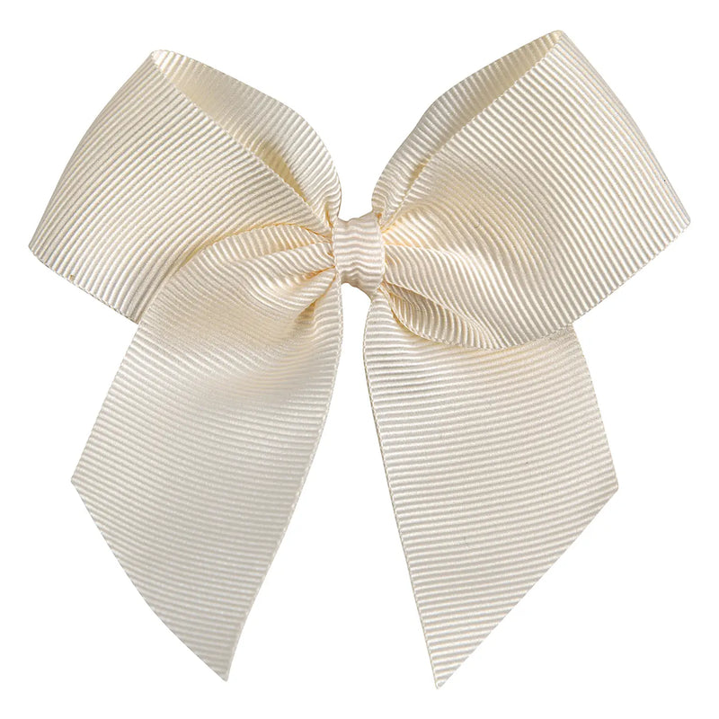 Condor Ribbon Bow Clip - Cream.