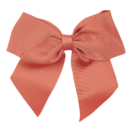 Condor girl's orange ribbon bow clip - 50952.