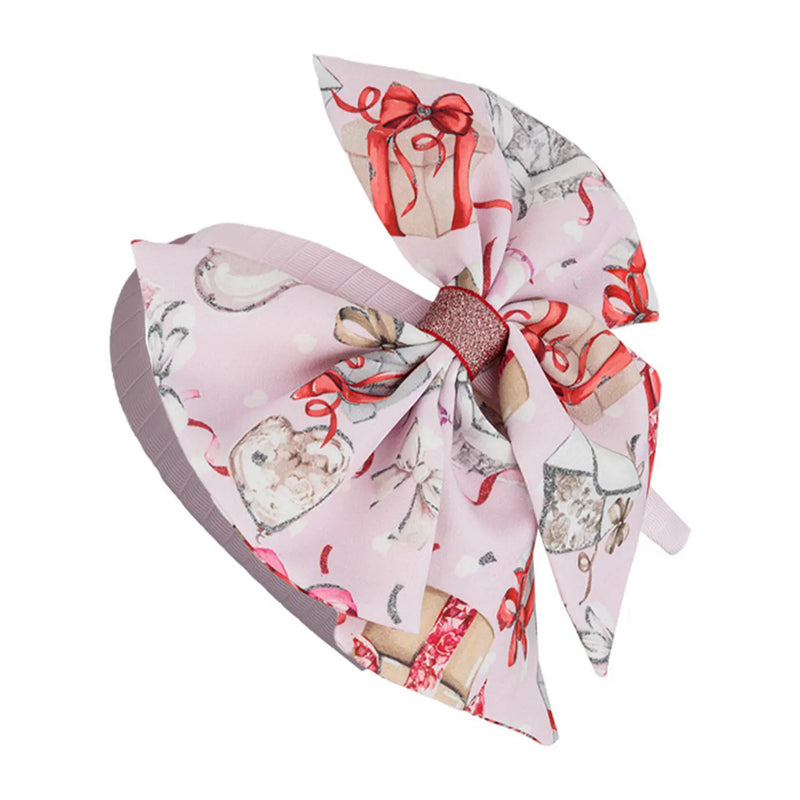 Daga girl's pink bow headband - 10354.