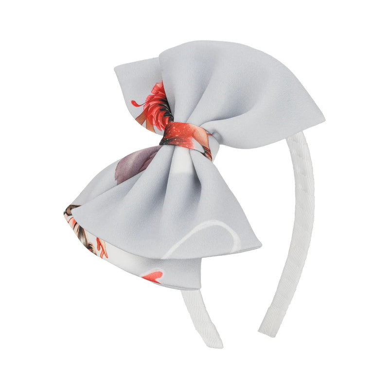 Daga grey bow headband - 10821.