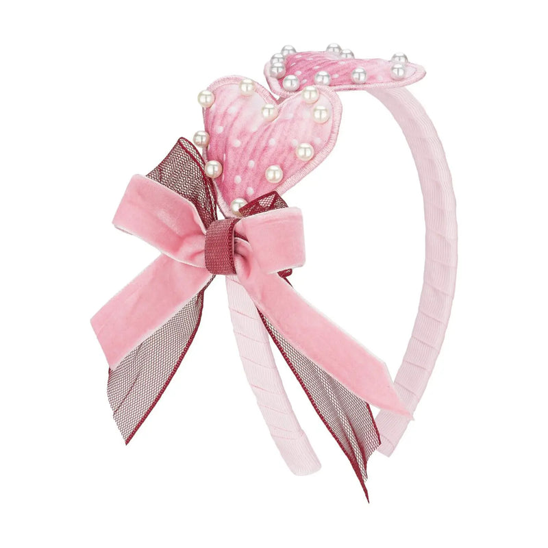 Daga pink bow headband - 10842.