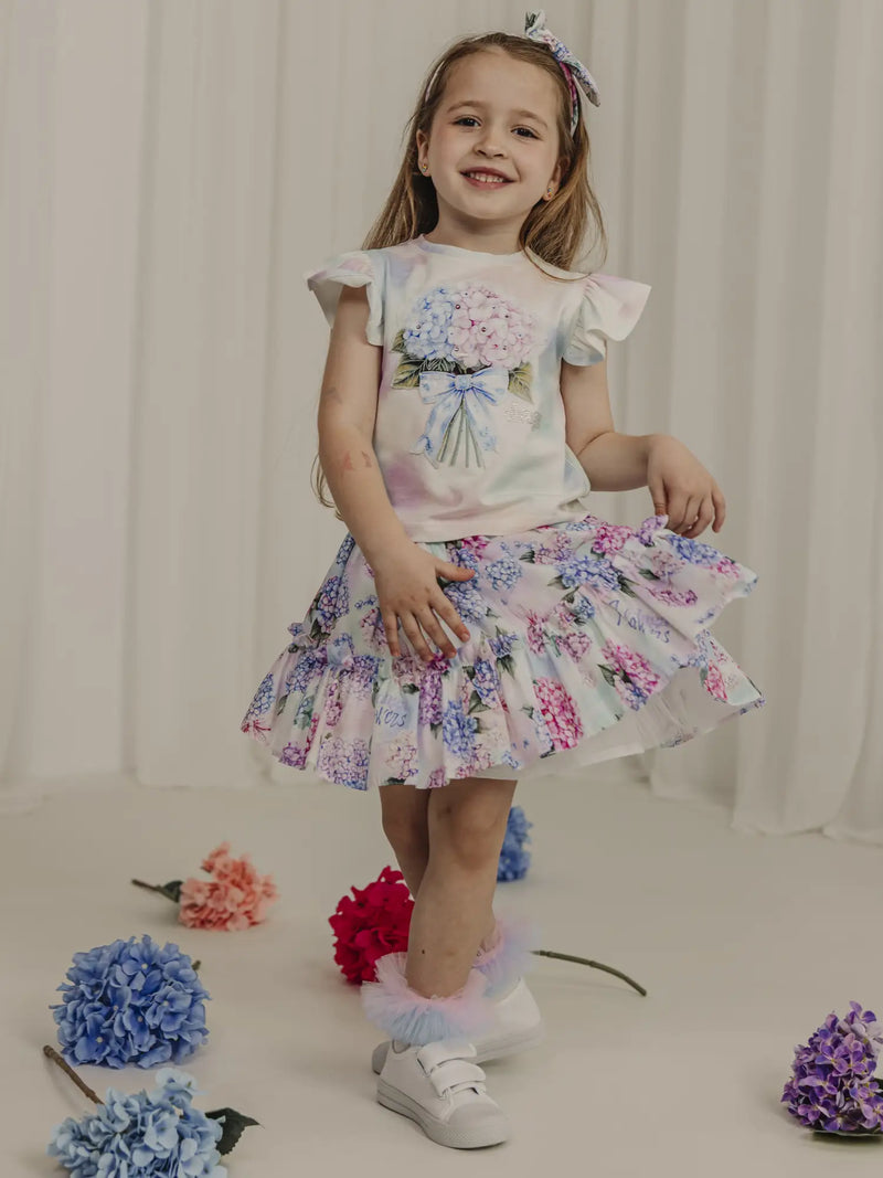 Daga Pastel Bloom Skirt Set