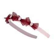 Daga girl's pink flower headband - 10388.