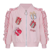 Daga pink frilled jacket - 10336.