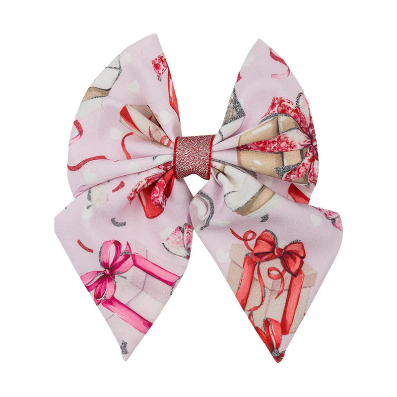 Daga girl's pink hair bow - 10357.