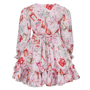 Back of the Daga printed dress.