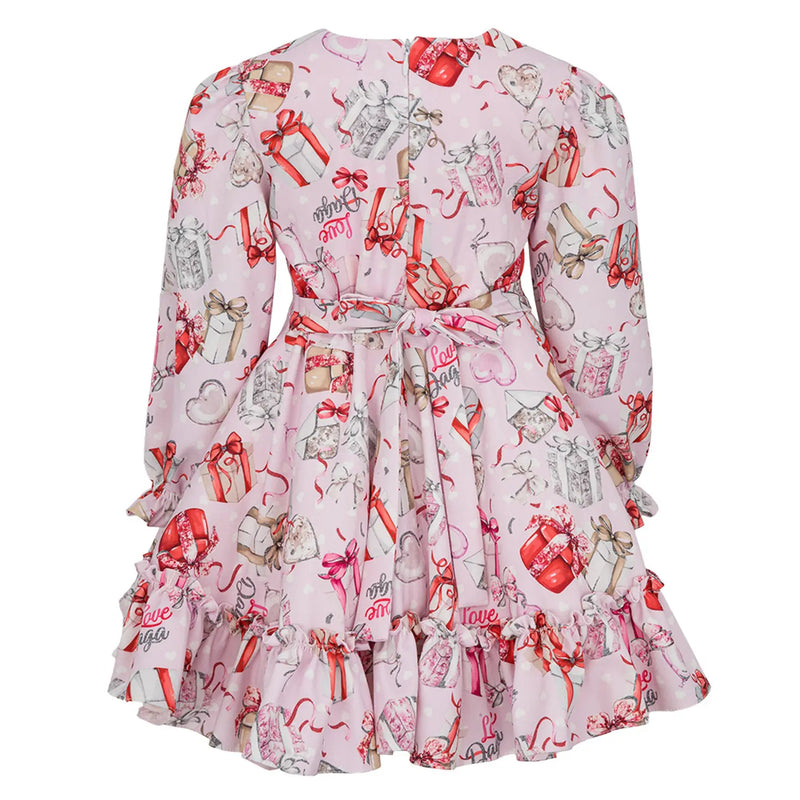 Back of the Daga printed dress.