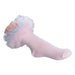 Daga pink tulle frilled socks - 25072.