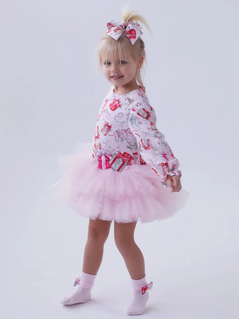 Girl modelling the Daga tutu dress.