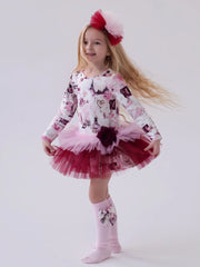 Girl wearing the Daga tutu dress.