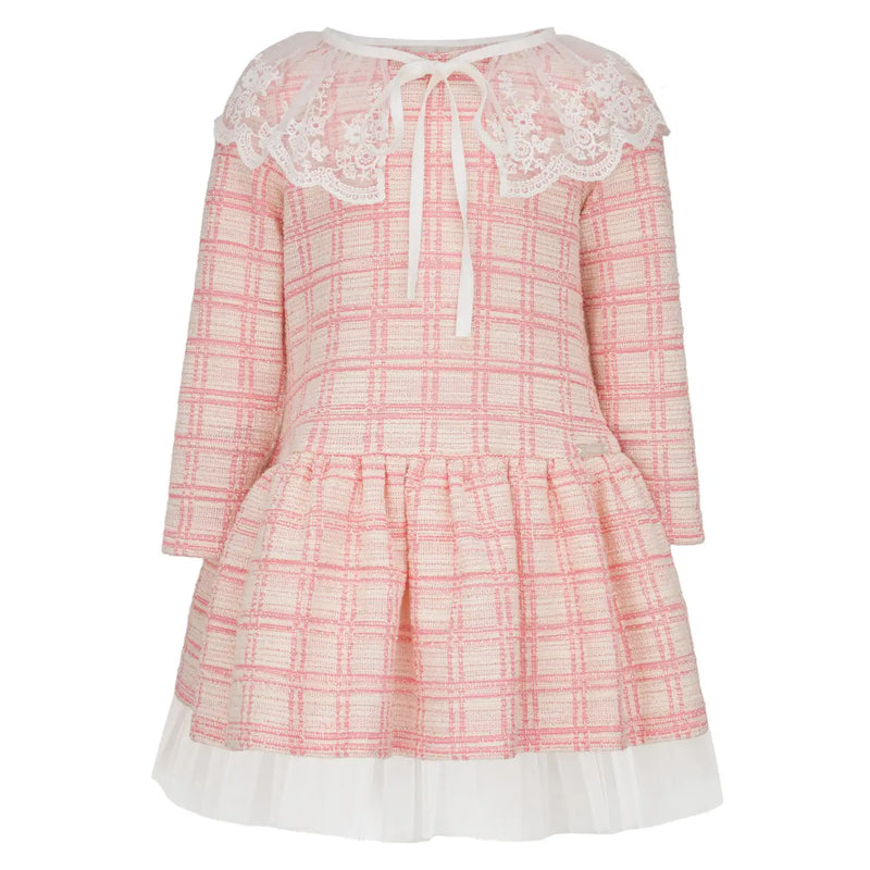 Daga pink tweed dress - 10742.