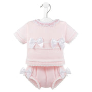 Dandelion baby girl's bow bloomer set - a4900.