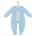 Dandelion blue bunny babygrow - a4423.