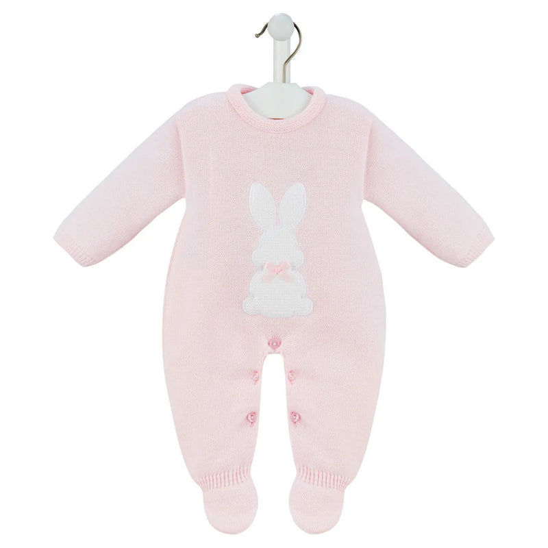 Dandelion pink bunny babygrow - a4423.