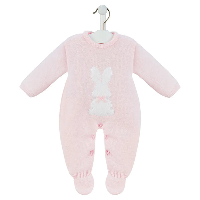 Dandelion pink bunny babygrow - a4423.