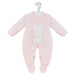 Dandelion pink bunny babygrow - a4423.