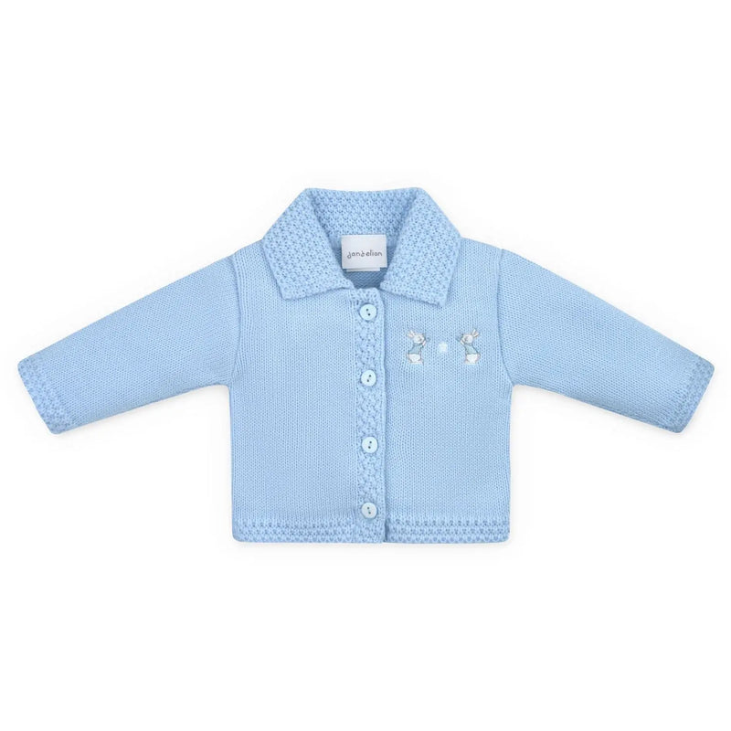 Dandelion boy's blue bunny cardigan - a2655.