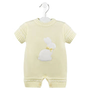 Dandelion yellow bunny romper - a4988.