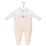 Dandelion beige jungle friend babygrow - av2085.