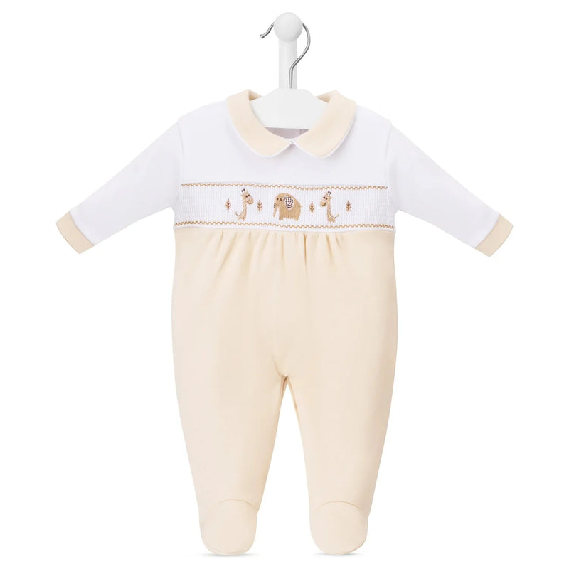Dandelion beige jungle friend babygrow - av2085.