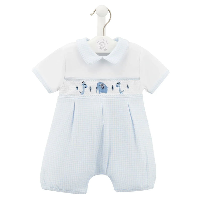Dandelion Gingham Romper - Blue