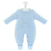 Dandelion blue teddy bear babygrow - a4548.