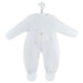 Dandelion white teddy bear babygrow - a4548.