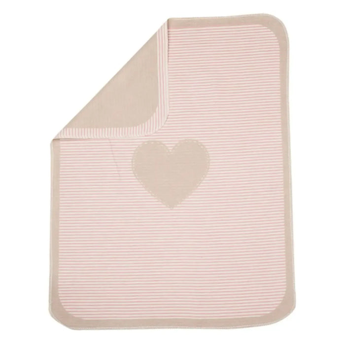 Reverse side of the Pink Heart Juwel Blanket. 